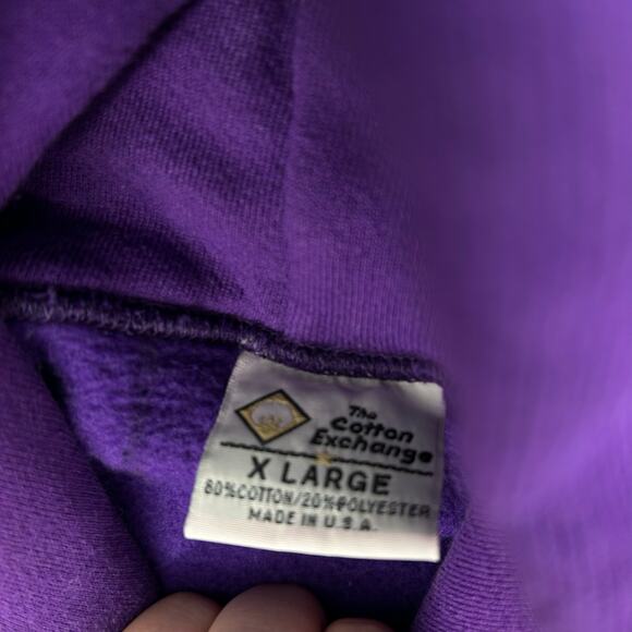 Vintage 90s Northern Michigan University NMU wildcats The Cotton Exchange hoodie - Picture 6 of 8